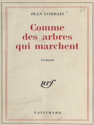 cover image of Comme des arbres qui marchent